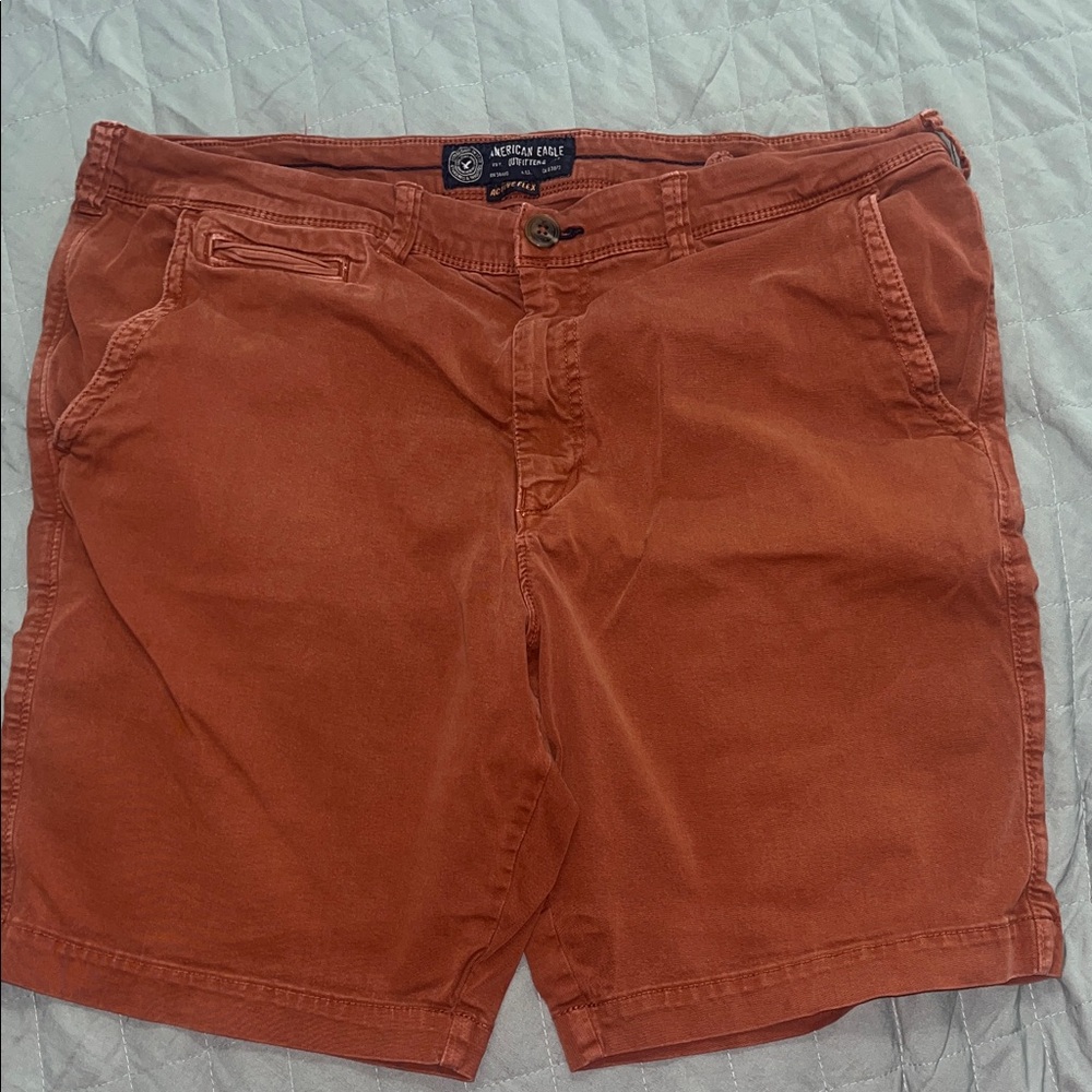 American Eagle Outfitters Men's Burnt Orange Shorts size 38
